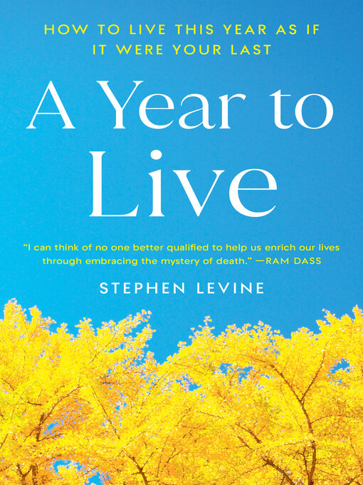 Title details for A Year to Live by Stephen Levine - Wait list